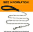 Heavy Duty Metal Dog Leash, 4 FT Chew Proof Pet Leash Chain with Soft Padded Handle for Large & Medium Size Dogs (4 FTx3 mm (0-80 lbs))...