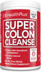 Health Plus Super Colon Cleanse, 12 oz Powder, 68 Servings - Natural Detox, Digestive Constipation Relief, Gentle Gut Cleanse with Psyllium Husk &...