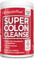 Health Plus Super Colon Cleanse, 12 oz Powder, 68 Servings - Natural Detox, Digestive Constipation Relief, Gentle Gut Cleanse with Psyllium Husk &...
