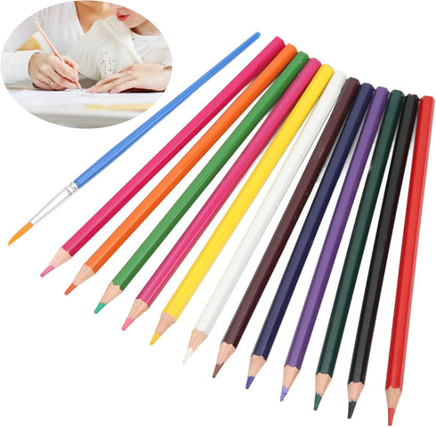 Pssopp Professional Charcoal Pencils Drawing Set Sketch Pencils Set Water Soluble Art Graffiti Tool for Drawing (12 Colors)...
