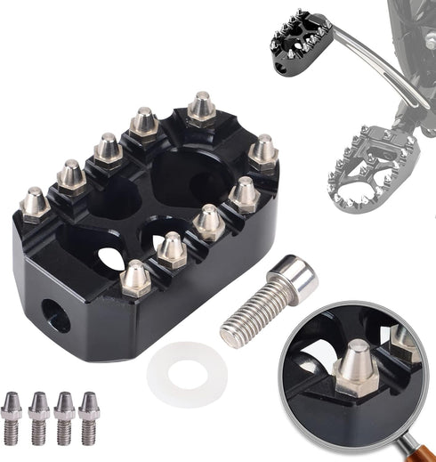 Sresk MX Style Anti-Skid Gear Knurled Shifter Peg for H-D Harley Motorcycle Shift Peg 360 Degree Roating for Touring Street Glide Sportster 883 12...