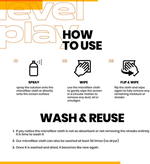 Screen Cleaner Spray (0.8oz) - Phone Cleaner, Cleaner Spray for Laptop, Computer, MacBook, iPad, Tablet, Lens Cleaner, Eyeglass Cleaner Kit | Alco...