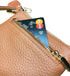 Fox Pattern Leather Coin Purse Keychain Change Pouch Wallet with Zippered(brown)...