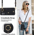 for Samsung Galaxy S24 Plus / S24+ Phone Case for Women, Crossbody Wallet Case with Credit Card Holder Lanyard Shockproof Purse Kickstand Case for...