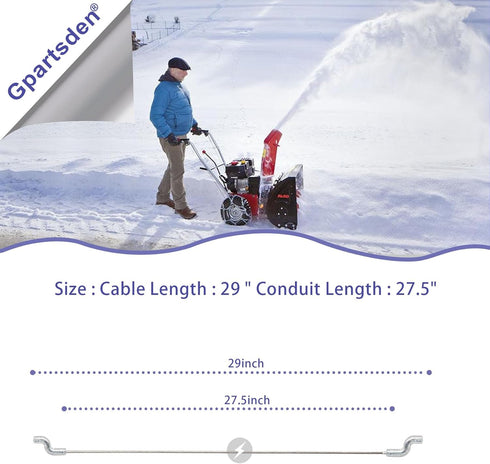 117-9145 Clutch Cable for Toro 38451 38452 Power Clear Series 621R 621E CCR6053 721R 721E Snow Thrower...