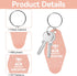 36 Pcs Vintage Motel Keychain DIY Blank Hotel Keychains Heat Transfer Blank Keychains Bulk...