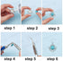 SUNNYCLUE 1 Box DIY 10 Pairs Turquoise Bead Earrings Making Kit Alloy Enamel Leaf Pendants Charms with Turquoise Beads Eye Pin & Earring Hooks for...