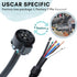 OEM Style Replacement USCAR Connector Wiring Harness, Universal 7 Pin Trailer Plug Truck Side, Splice-in Multi-Tow Factory 7 Way Towing Hitch Wire...