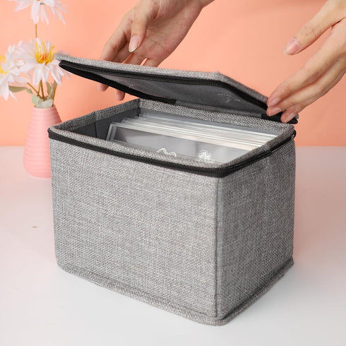 Mingting Die Cut Storage Box,Die Cut Storage Organizer,Fully-Padded Inside with Sturdy Construction, Die Cut Storage Container Box For Greeting Ca...