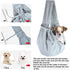 Dog and Cat Sling Carrier Little Pet Carrier Shoulder Crossbody Pet Slings for Outdoor Traveling Subway (Gray)...