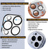 2 Pack Camera Lens Protector Compatible for iPhone 13 Pro/Max, Aluminum Alloy Metal & 9H Tempered Glass Camera Cover Shock/Water-Proof,Shatter/Scr...