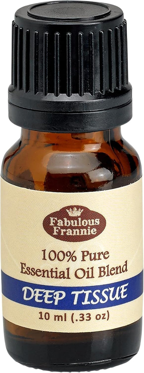 Fabulous Frannie Deep Tissue Essential Oil Blend 10ml Made with Wintergreen, Camphor, Lavender, Ginger, Chamomile & Helichrysum pure essential oil...