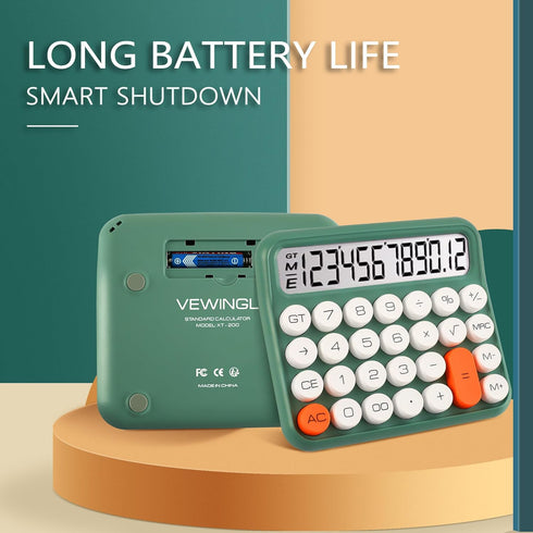 Mechanical Switch Calculator 12 Digit,Desktop Large Display and Buttons,Calculator with Large LCD Display for Office,School, Home & Business Use,A...