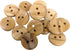Olive Wood Buttons - 2 holes / 5 sizes - REVERSIBLE (12, 15, 18, 20 y 25 mm) - Manufactured in EUROPE (10 mm)...