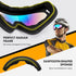 Kids Motorcycle Goggles, 2-Pack Dirt Bike Goggles for Child, ATV Off-Road Racing Goggles for Boys Girls...