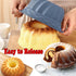 Silicone Buntz Cake Pan,9.5 Inch Nonstick Fluted Pans for baking,Silicone Round Baking Molds for Cakes (Grey)...
