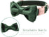 ARING PET Dog Collars with Bowtie-Velvet Dog Bow tie Collar, Adjustable Dark Green Dog Collar X-Small (Pack of 1)...