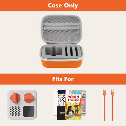 MoKo Travel Case Compatible with Yoto Mini Kids Audio & Music Player, Hard Protective Storage Holder Case for Children‘s Speaker & Audiobook Cards...
