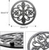 Sungmor Heavy Duty Cast Iron Round Metal Trivet,Rustproof Black Racks Stands Holders for Hot Pans or Teapot,Kitchen or Dinning Table Decorations...