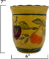 ACK Tuscany Mixed Fruit Hand Painted Ceramic, Utensil Holder, 88439...