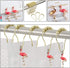 Set of 12 Flamingo Shower Curtain Hooks Decorative Home Bathroom Stainless Steel Rustproof Shower Curtain Rings Decor Accessories (Flamingo)...