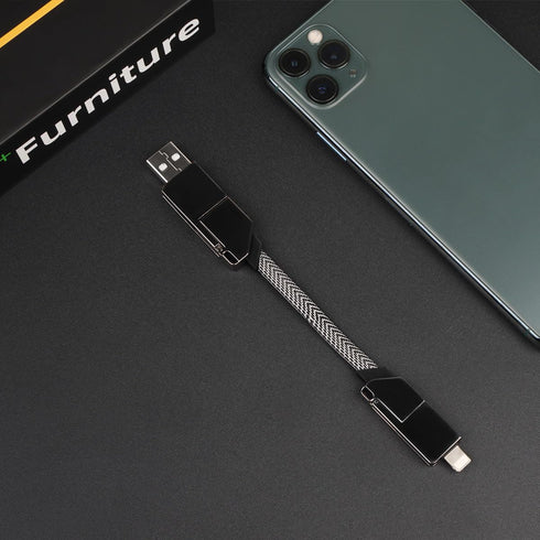 Multi Charging Cable, 100W 6-in-1, USB to USB-C, Lightning, Micro USB, USB-C to USB-C, Keychain Charger, Fast Charging, Portable......