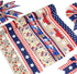 2.5'' Patriotic Ribbon and Blue Crafting Ribbon(30 Yards). Stars Stripes, Vintage Red Truck,American Flag,Uncle Sam Hats, Fireworks, Rockets ,Gnom...