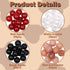 Natural Stone Beads 100pcs 8mm Round Genuine Real Stone Beading Loose Gemstone DIY Smooth Beads for Bracelet Necklace Earrings Jewelry Making...