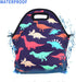 Violet Mist Neoprene Lunch Bag Reusable Insulated Box with Adjustable Shoulder Strap for Women and Men, Dinosaur 2, 11.42"L x 10.43"H x 5.51"W...