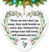 Memorial Ornament Ceramic Heart Shaped Memorial Gift for Loss of Loved One, Sympathy, Condolence, Bereavement, Grief, Mother, Father, Memorial Day...