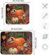 Absorbent Dish Drying Mat for Kitchen Counter - Pumpkin Birds Thanksgiving Day Microfiber Drying Pad, Reversible Drainer Mats for Countertop, Larg...