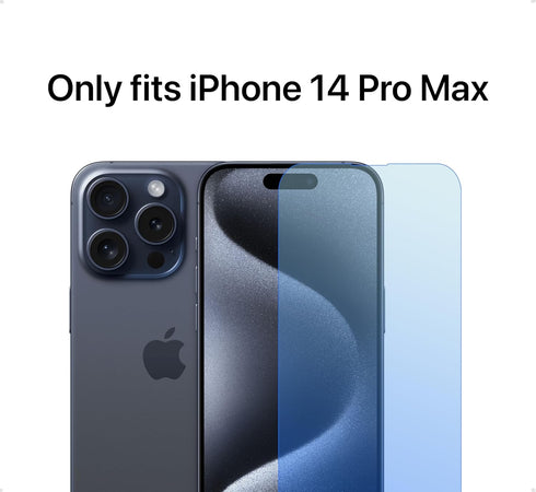 Screen Protector for iPhone 14 Pro Max Screen Protector (2 Pack), Case Friendly 9H Hard Tempered Glass Anti Shatter, Scratch Resistant, No Bubbles...