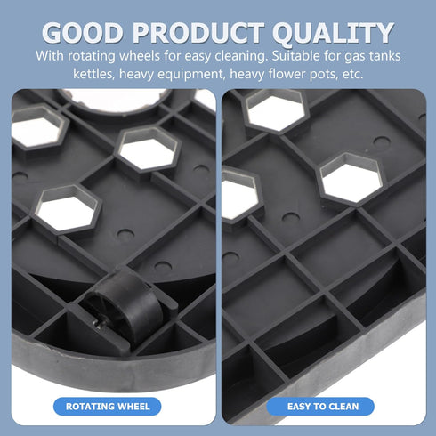 DOITOOL Gas Tank Tray Movable Propane Cylinder Base Propane Tank Wheel Tray Gas Cylinder Fixed Shelf Propane Tank Dolly with Wheels for Gas Cylind...