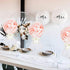 6 Pack Tutu Tulle Balloon Centerpieces Set with Rose Gold Confetti Balloons for Women Girl Birthday Wedding Engagement Bridal Shower Bachelorette ...