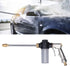Pressure Washer Gun with Adjustable Nozzles Garden Hose Spray Cleaning Tool 0.5in Hose Coupler...
