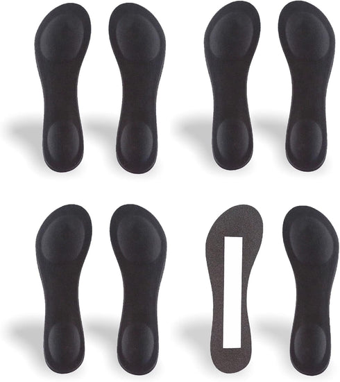 CB 4-Pairs of Cloth Surface Sponge Inserts Invisible Slim Lightweight Insoles Liners, Ball of Foot Pain Relief Cushion, Barefoot Support, 3/4 Leng...