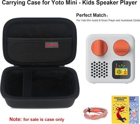 Carrying Case for Yoto Mini – Kids Portable Bluetooth Travel Speaker Player, Kids Audio & Music Player cover, Children’s Speaker Plays Audiobook C...