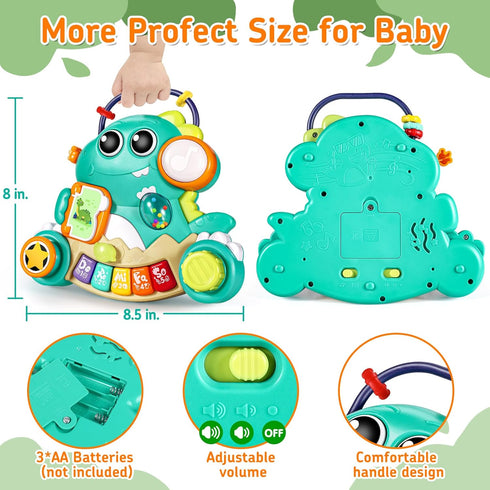 Baby Toys 6-12 Months, Baby Piano Infant Toys for 9-12 Months, Dinosaur Musical Light Up Baby Toys for 6 9 12 18 Months, Early Learning Educationa...