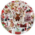 Cute Christmas Stickers 50 Pcs Trendy Style Stickers Laptop Stickers Pack Cool Sticker for Pad MacBook Car Snowboard Bicycle Luggage Water Cup Dec...