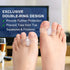 Gel Toe Corrector, 10 Pack of Toe Separators with 2 Loops, Big Toe Spacer for Bunion Pain and Overlapping Toe (FSA or HSA Eligible)...