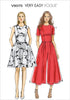 Vogue Patterns V9075E50 Misses'/Misses' Petite Dress and Jumpsuit Sewing Template, Size E5 (14-16-18-20-22)...