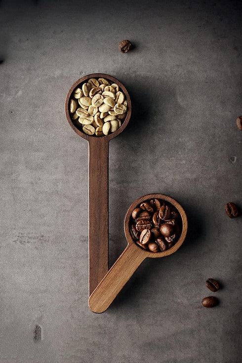 Coffee Spoons, Wooden Tablespoon Scoop, Wooden Coffee Ground Spoon, Measuring for Ground Beans or tea, Soup Cooking Mixing Stirrer Kitchen Tools U...