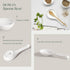 DOWAN 9.5" Ceramic Spoon Rest, White Spoon Rest for Stove Top, Spoon Holder for Stove Top, Kitchen Spoon Holder for Countertop, Set of 1...