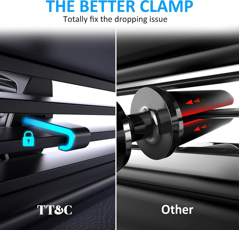 TT&C Universal Magnetic N52 6pc Air Vent Phone Mount Holder for Car, 360° Adjustable Super Strong Magnet Compatible with iPhone, Samsung, Google, ...