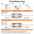 Inline Switch 5 Pcs, White Lamp Cord Button in Line Switch, Rated 6A 250V ON OFF Electrical Wire Appliance Rocker Switches, Repair Replacement Con...