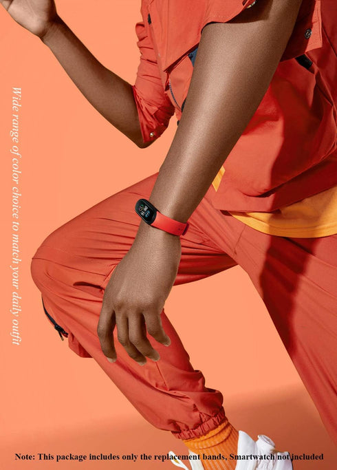 LeongLzt Xiaomi Mi 5/6/7 & Amazfit Band 5/6 Replacement Straps - Soft, Flexible Silicone for Men & Women...