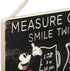 Disney Mickey Mouse Hanging Wood Measuring Sign - Measure Once, Smile Twice for Kitchen or Dining Room...
