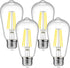 Ascher Dimmable Vintage LED Edison Bulbs, 6W, Equivalent 60W, Bright Daylight White 4000K, 80+ CRI, ST58 Antique LED Filament Bulbs, E26 Medium Ba...