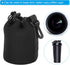 PATIKIL Camera Lens Bag, 3 Pcs 3.5" ID x 5.5" H Drawstring Lens Pouch with Thick Protective Neoprene, Lens Case for DSLR Camera Lens, Water Coffee...