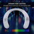 Neck Speaker, Wearable Bluetooth Speaker with Dynamic GRB & AUX Cable, True 3D Stero Sound Around The Waterproof Neckband Speaker, Built in MIC, P...